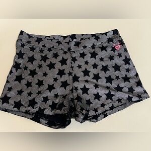 Justice Girls’ Gary and Black Stars Biker Shorts - Size 12/14 - EUC